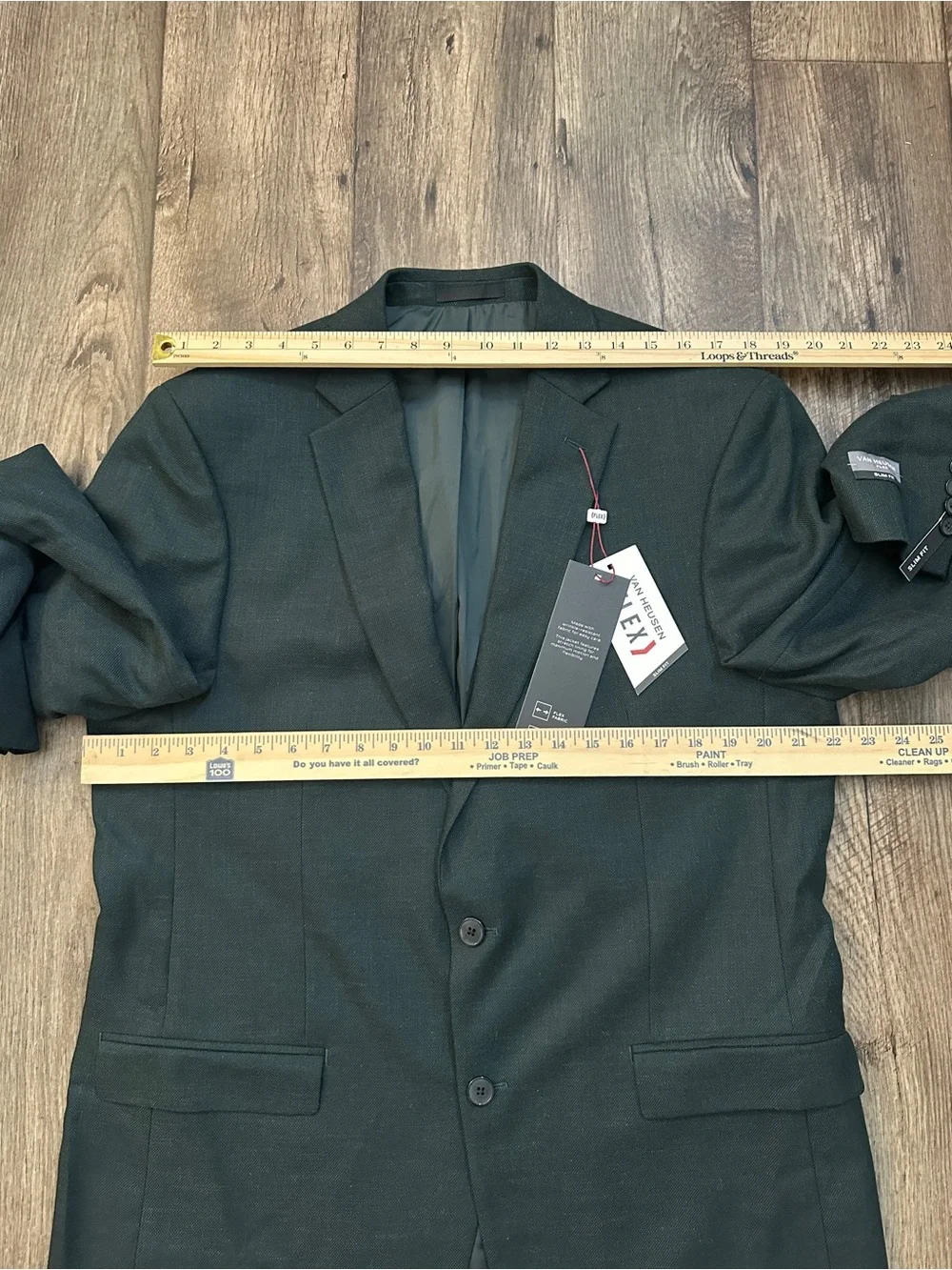 Flex Van Heusen Slim Fit Classic Blazer Men’s Size 44 Long Green